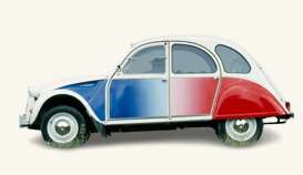 Citroen  - 2CV Cocorico 1986 white/blue/red - 1:18 - Norev - 181476 - nor181476 | Toms Modelautos