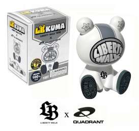 Figures  - Liberty Walk Kuma x Quadrant white/grey - American Diorama - AD-LBKuma06 - AD-LBKuma06 | Toms Modelautos