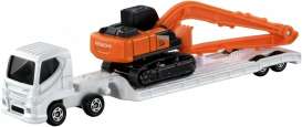 Hitachi  - ZX210-7 white/orange - Tomica - 143 - to143 | Toms Modelautos