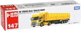 UD Trucks  - Quon Trailer Dump yellow - Tomica - 147 - to147 | Toms Modelautos