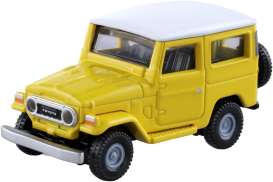 Toyota  - Land Cruiser yellow/white - Tomica - 004 - topre004 | Toms Modelautos