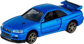 Nissan  - Skyline GT-R V-Spec II  blue - Tomica - 011 - topre011 | Toms Modelautos