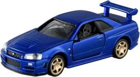 Nissan  - Skyline GT-R 1999 blue - Tomica - 006 - tounlim06 | Toms Modelautos