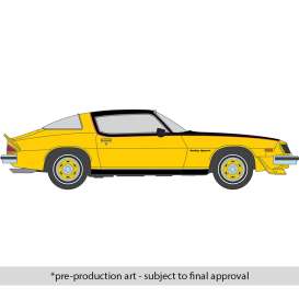 Chevrolet  - Camaro Rally Sport 1976 yellow/black - 1:64 - IXO America - IA64011 - ixoIA64011 | Toms Modelautos