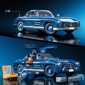 Mercedes Benz  - 300 SL blue - 1:12 - Hotwheels Brick Shop - HWW25 - hwbsHWW25 | Toms Modelautos
