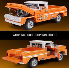 Chevrolet  - Pickup 1962 orange - 1:16 - Hotwheels Brick Shop - JFT20 - hwbsJFT20 | Toms Modelautos