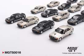Mercedes Benz  - 190E Evo1 1984 black/silver - 1:64 - Mini GT - MGTS0016 - MGTS0016 | Toms Modelautos