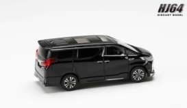 Toyota  - Alphard Customized Ver  black - 1:64 - Hobby Japan - HJ644012ABK - HJ644012ABK | Toms Modelautos