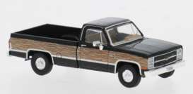 Chevrolet  - C-10 1982 black/brown - 1:87 - Brekina - BRE19658 - brek19658 | Toms Modelautos