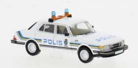 Saab  - 900 Limousine 1981 white/blue - 1:87 - Brekina - PCX871147 - PCX871147 | Toms Modelautos
