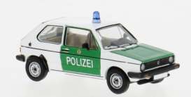 Volkswagen  - Golf I 1980 white/green - 1:87 - Brekina - PCX871178 - PCX871178 | Toms Modelautos
