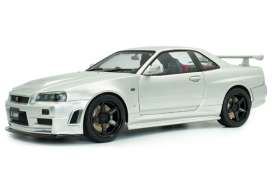 Nissan  - Skyline 1999 silver - 1:18 - Solido - 1804312 - soli1804312 | Toms Modelautos