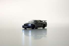 Nissan  -  GT-R (R34) Nismo Clubman Race 2003 gun metallic - 1:64 - Kyosho - 07130LGR - KYO07130LGR | Toms Modelautos