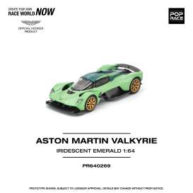 Aston Martin  - Valkyrie green - 1:64 - Pop Race Limited - PR640269 - PR640269 | Toms Modelautos