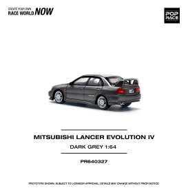 Mitsubishi  - Lancer Evolution IV dark grey - 1:64 - Pop Race Limited - PR640327 - PR640327 | Toms Modelautos
