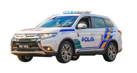 Mitsubishi  - Outlander 2018 white/blue - 1:43 - Vitesse SunStar - 29402 - vss29402 | Toms Modelautos