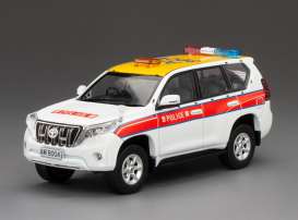 Toyota  - Land Cruiser Prado  2015 white/red - 1:43 - Vitesse SunStar - 29450 - vss29450 | Toms Modelautos