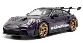 Porsche  - 911 GT3 2024 paars - 1:18 - Solido - 1812103 - soli1812103 | Toms Modelautos