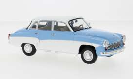 Wartburg  - 312 1965 blue/white - 1:24 - Whitebox - 124242 - WB124242 | Tom's Modelauto's