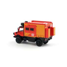 Unimog  - U4000 red/yellow - 1:64 - XCartoys - X8-06 - XcarX8-06 | Toms Modelautos