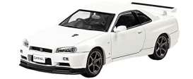 Nissan  - Skyline GT-R VspecII Nur (BNR3 2002 white - 1:43 - Carnel - CN430204 - CN430204 | Toms Modelautos