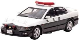 Mitsubishi  - Galant VR4 (EC5A)  2002 black/white - 1:43 - Rai's - H7430210 - H7430210 | Toms Modelautos