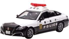 Toyota  - Crown (ARS220) 2021 black/white - 1:43 - Rai's - H7432102 - H7432102 | Toms Modelautos