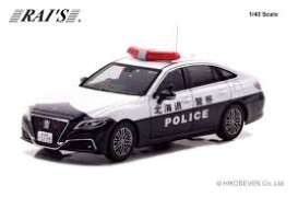 Toyota  - Crown Hybrid (AZSH21)  2023 black/white - 1:43 - Rai's - H7432302 - H7432302 | Toms Modelautos