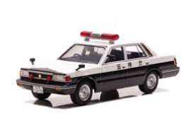 Nissan  - Cedric (YPY30Kai) 1985 white/black - 1:43 - Rai's - H7438501 - H7438501 | Toms Modelautos