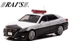 Toyota  - Crown Athlete (GRS214) black/white - 1:43 - Rai's - SH7-4315 - SH7-4315 | Toms Modelautos