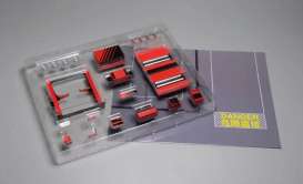 Accessoires  - Garage red/black - 1:64 - Microturbo - MT6401A1 - MT6401A1 | Tom's Modelauto's