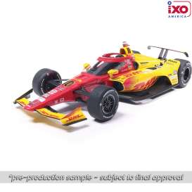Dallara  - 2025 yellow/red - 1:18 - IXO America - IND18031 - IND18031 | Toms Modelautos