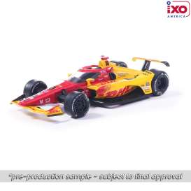 Dallara  - 2025 yellow/red - 1:64 - IXO America - IND64029 - IND64029 | Toms Modelautos