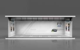 diorama Accessoires - Mazda with light white - 1:64 - Black Box Diorama - MO914006 - MO914006 | Toms Modelautos