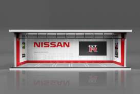 diorama Accessoires - Nissan with light  white/red - 1:64 - Black Box Diorama - MO914008 - MO914008 | Toms Modelautos