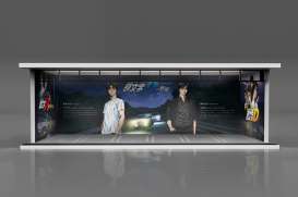 diorama Accessoires - Initial D various - 1:64 - Black Box Diorama - MO914010 - MO914010 | Toms Modelautos