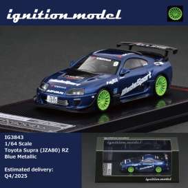 Toyota  - Supra (JZA80) RZ  blue - 1:64 - Ignition - IG3843 - IG3843 | Toms Modelautos