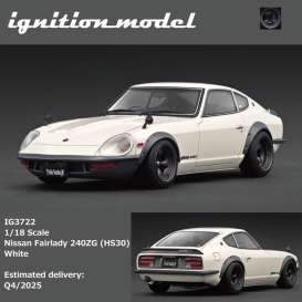 Nissan  - Fairlady 240ZG (HS30)  white - 1:18 - Ignition - IG3722 - IG3722 | Toms Modelautos
