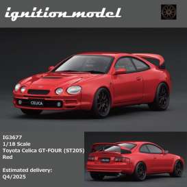 Toyota  - Celica GT-FOUR (ST205) red - 1:18 - Ignition - IG3677 - IG3677 | Toms Modelautos