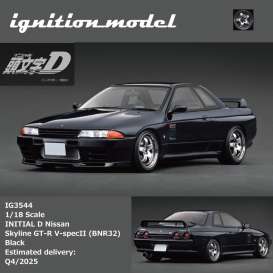 Nissan  - Skyline GT-R V-SpecII (BNR32)  black - 1:18 - Ignition - IG3544 - IG3544 | Toms Modelautos