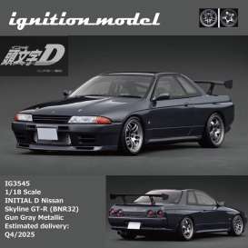 Nissan  - Skyline GT-R V-SpecII (BNR32)  gun gray metallic - 1:18 - Ignition - IG3545 - IG3545 | Toms Modelautos
