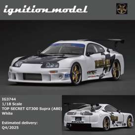 Toyota  - GT300 Supra (A80) white - 1:18 - Ignition - IG3744 - IG3744 | Toms Modelautos