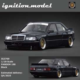 Mercedes Benz  - 190 black - 1:18 - Ignition - IG3769 - IG3769 | Toms Modelautos