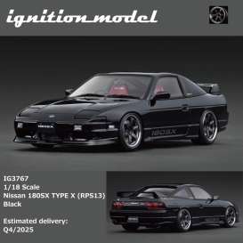 Nissan  - 180SX black - 1:18 - Ignition - IG3767 - IG3767 | Toms Modelautos