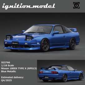 Nissan  - 180SX blue - 1:18 - Ignition - IG3766 - IG3766 | Toms Modelautos