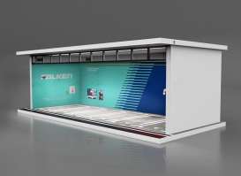 diorama Accessoires - Falken with light blue - 1:64 - Black Box Diorama - MO914022 - MO914022 | Toms Modelautos