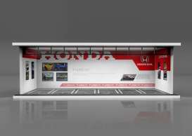 diorama Accessoires - Honda red/white - 1:64 - Black Box Diorama - MO914031 - MO914031 | Toms Modelautos