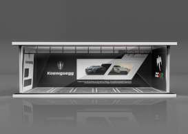 diorama Accessoires - Koenigsegg white/black - 1:64 - Black Box Diorama - MO914051 - MO914051 | Toms Modelautos