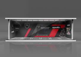 diorama Accessoires - apollo white/black/red - 1:64 - Black Box Diorama - MO914052 - MO914052 | Toms Modelautos