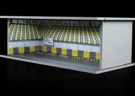 diorama Accessoires - B-workshop  grey/yellow - 1:64 - Black Box Diorama - MO914054 - MO914054 | Toms Modelautos